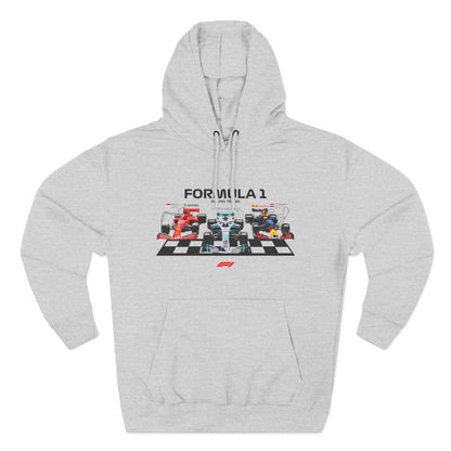 Formula 1 Racing Team Fleece Hoodie - Racing Style Sweatshirt for Fans - CreativeRino