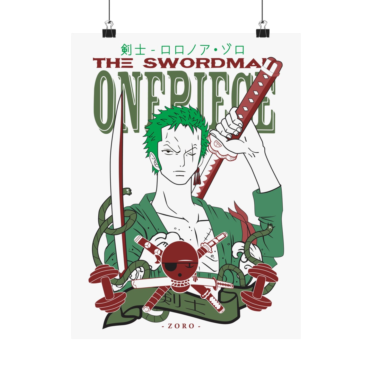 Anime Matte Vertical Posters One Piece Home Decor - CreativeRino