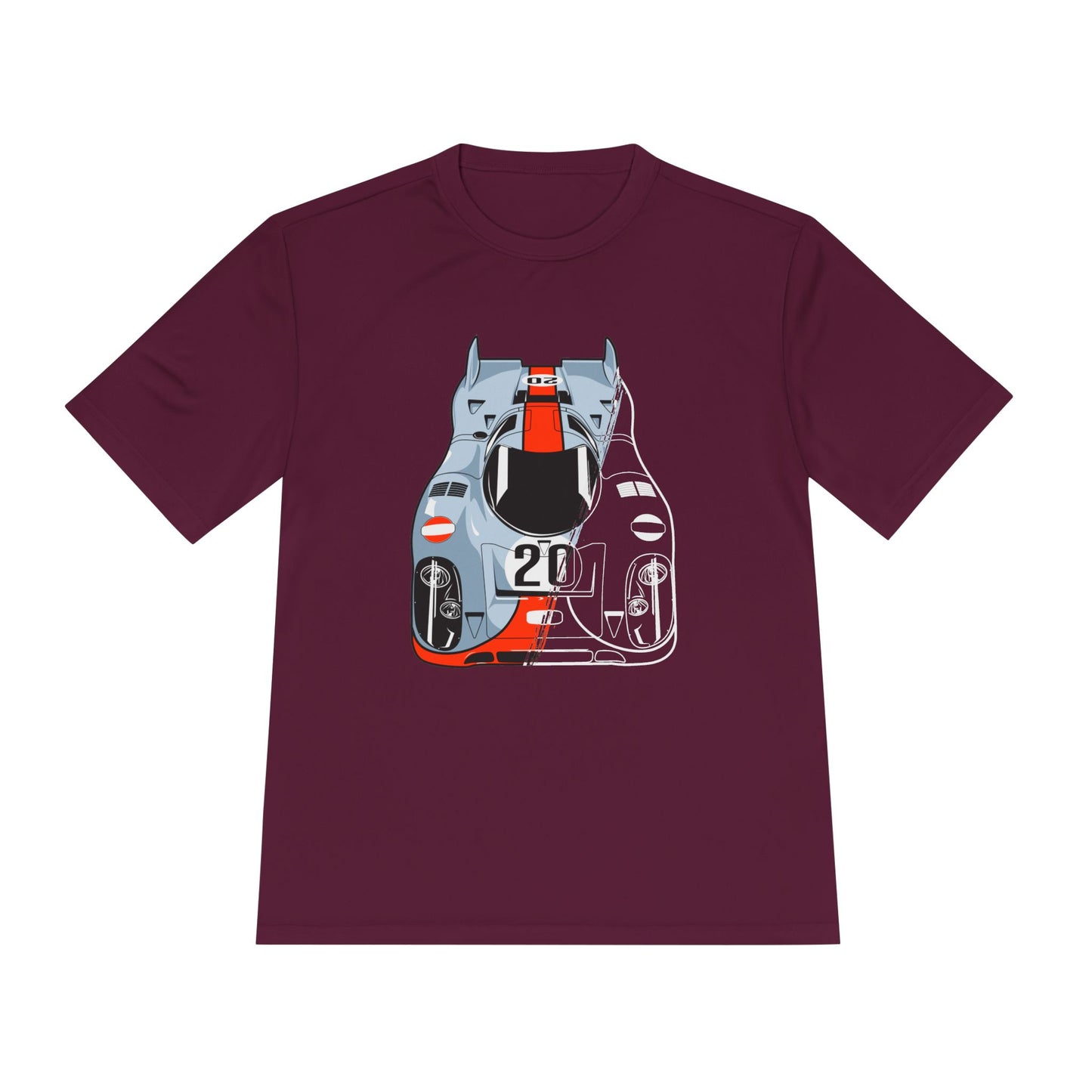 Racing Graphic Moisture Wicking Tee - Unisex Sportswear for Car Enthusiasts - CreativeRino