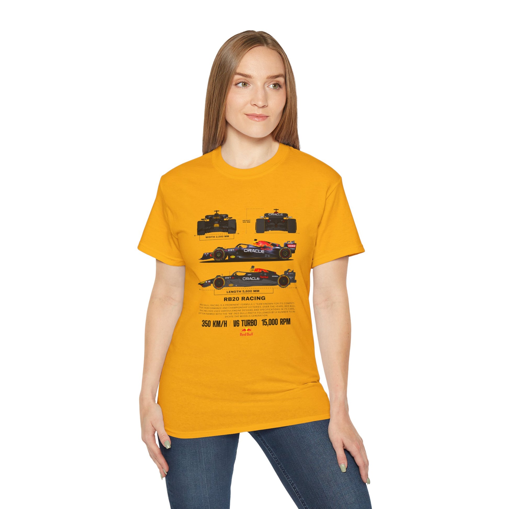 RB20 Racing Unisex Ultra Cotton Tee - Perfect T-shirt for Motorsport Fans - CreativeRino