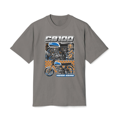 Vintage Motorcycle Graphic Tee - CB100 Honda Squad Unisex Heavy T-shirt - CreativeRino