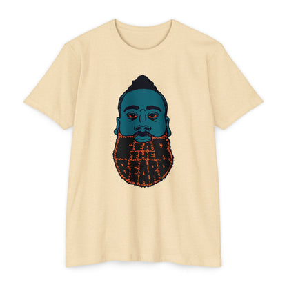 James Harden Cool Beard Graphic Unisex CVC Jersey T-shirt - CreativeRino