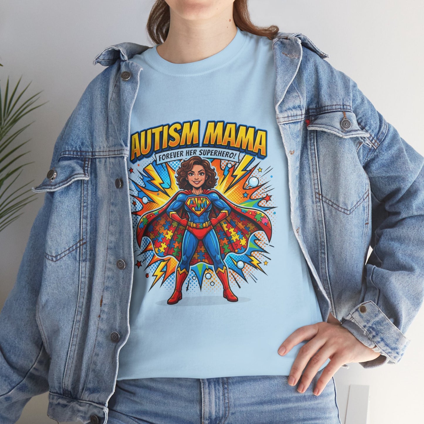 Autism Mama Superhero T-Shirt Printify