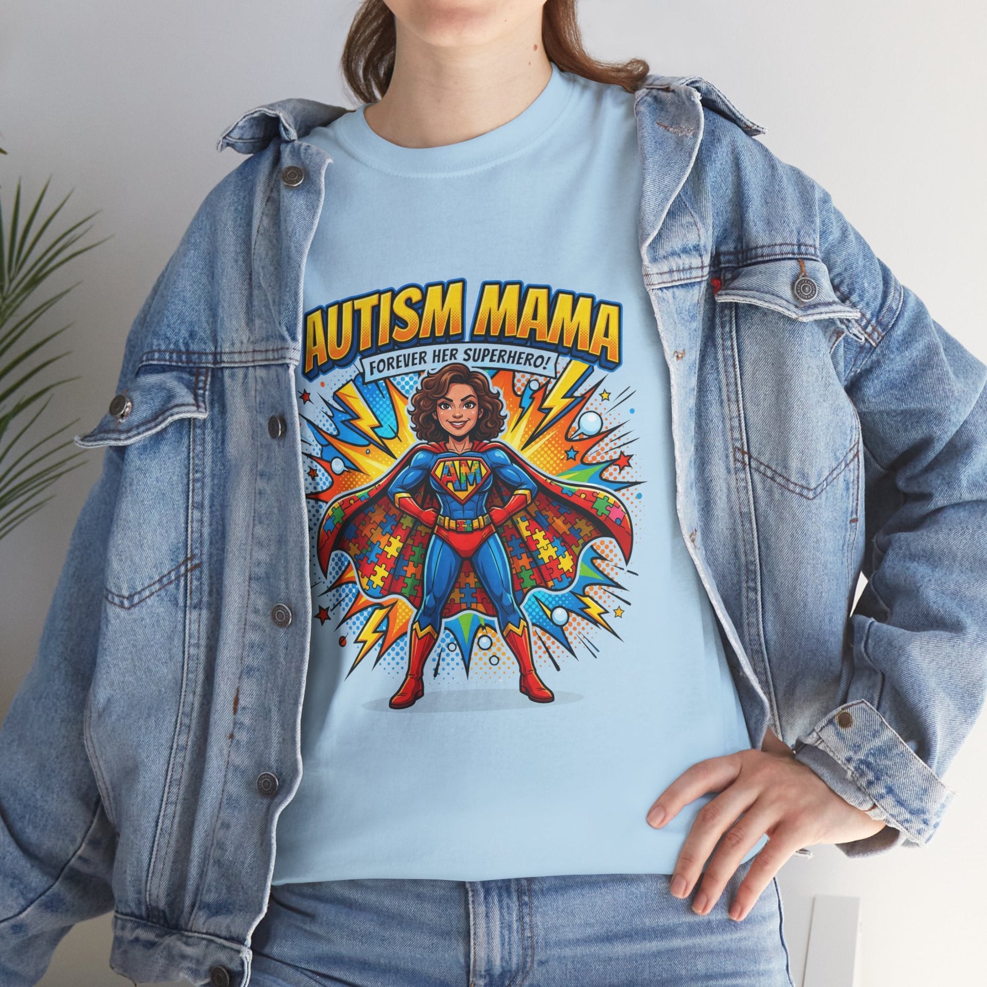 Autism Mama Superhero T-Shirt Printify