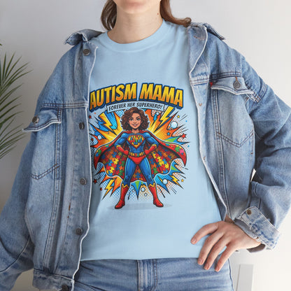Autism Mama Superhero T-Shirt Printify