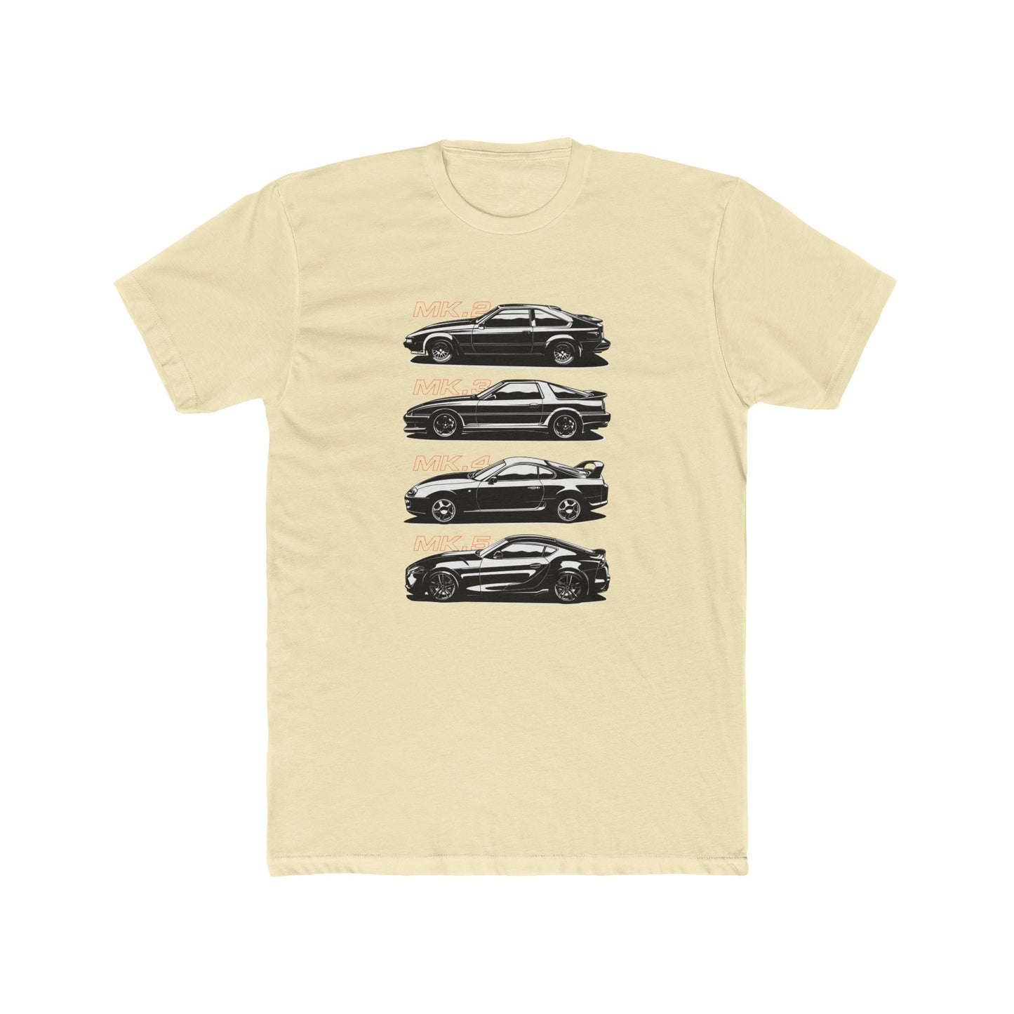 Toyota Supra Series Car Collection Unisex Cotton Crew Tee - CreativeRino