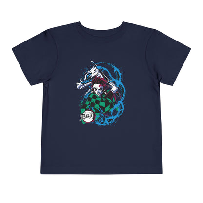 Demon Slayer Toddler Tee - Short Sleeve Anime T-shirt for Kids - CreativeRino