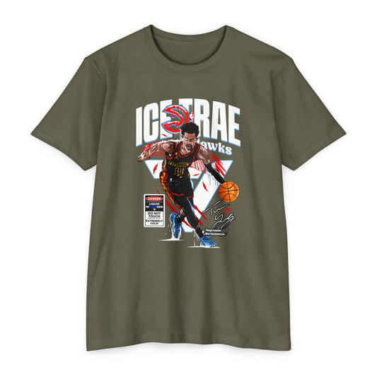 Ice Trae Hawks Basketball T-shirt | Unisex CVC Jersey for Sports Fans - CreativeRino
