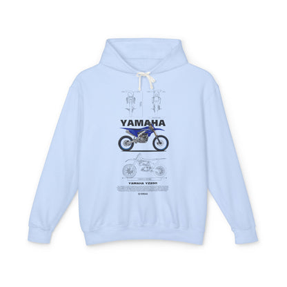 Yamaha VZ250 Unisex Lightweight Hooded Sweatshirt - Motorcycle Design - CreativeRino
