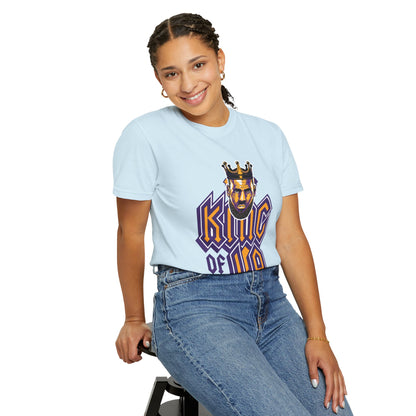 King of LA Graphic Unisex Garment-Dyed T-Shirt Lebron James Tee - CreativeRino