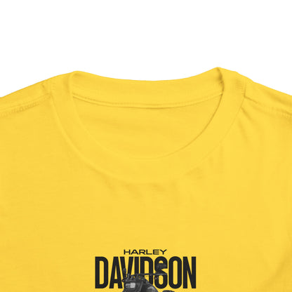Harley-Davidson Fat Bob Toddler Short Sleeve Tee - Cool Kids Motorcycle T-shirt - CreativeRino