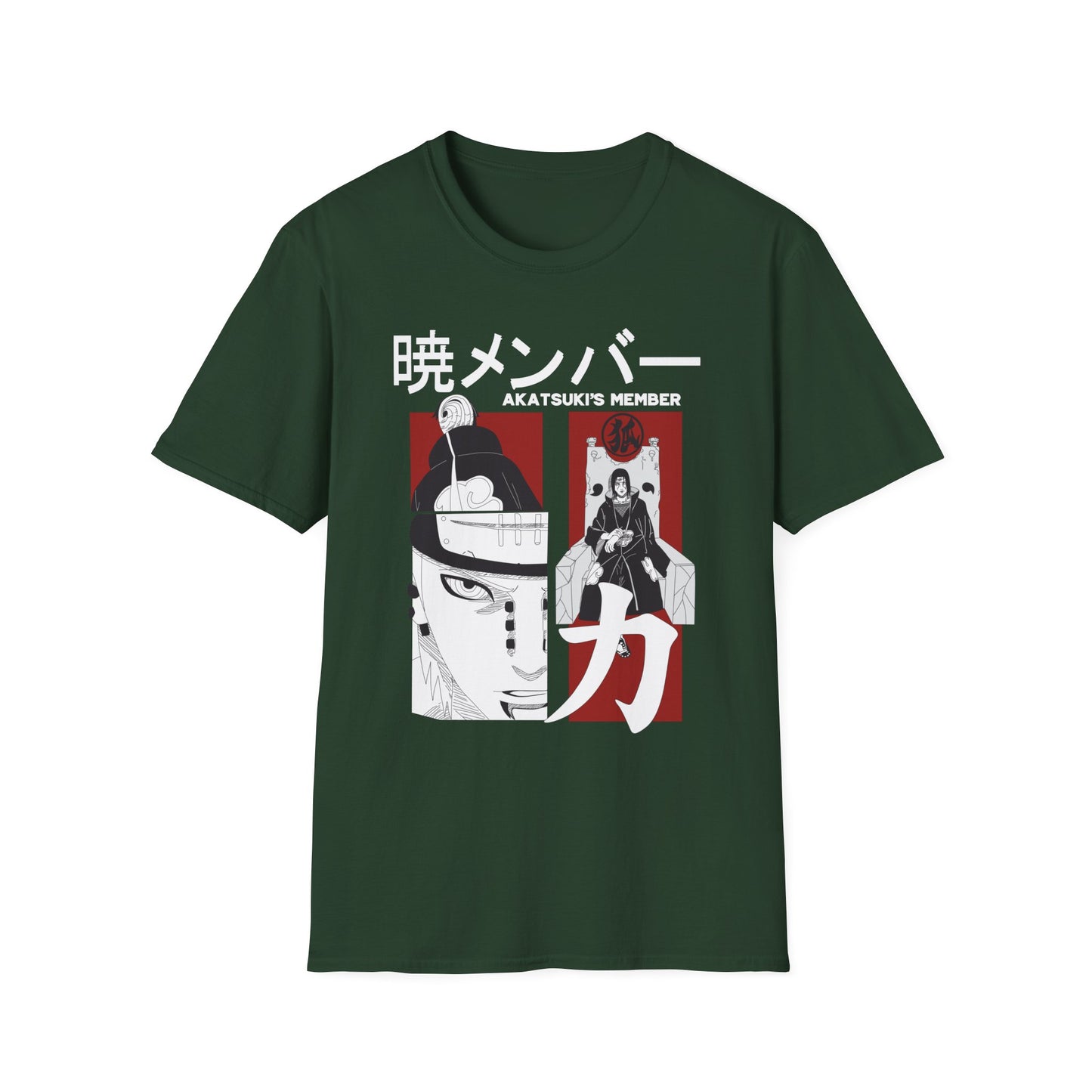 Akatsuki's Member Unisex T-shirt - Softstyle Naruto Merchandise - CreativeRino