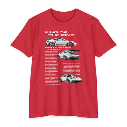 King of the Ring: Porsche Race Car Unisex CVC Jersey T-Shirt - CreativeRino