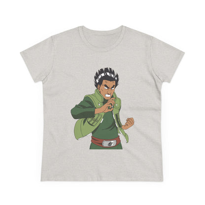 Anime-Inspired Women's Midweight Cotton Tee - Naruto Perfect T-shirt for Fans! - CreativeRino