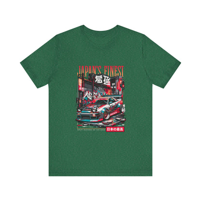 Japan's Finest Racer Unisex Tee - Streetwear Style Graphic T-shirt - CreativeRino