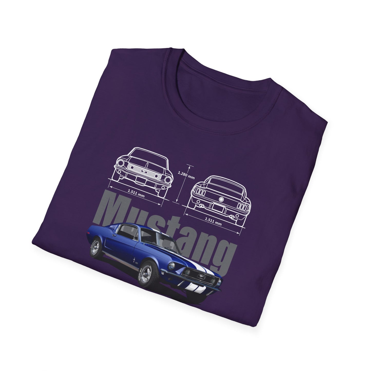 Ford Mustang Shelby GT350 Unisex Softstyle T-Shirt - Car Lovers Tee - CreativeRino
