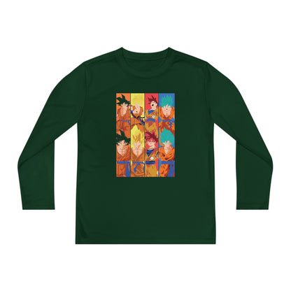 Dragon Ball Z Youth Long Sleeve Tee - Colorful Anime Character T-shirt - CreativeRino