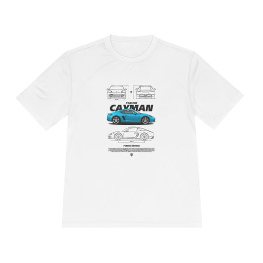 Porsche Cayman Unisex Moisture Wicking Tee - Sports Car T-Shirt - CreativeRino