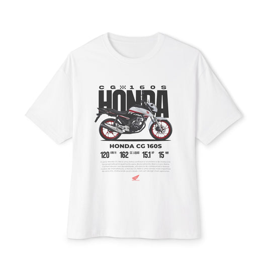 Honda CG 160s Motorcycle Unisex Oversized Tee | Motorcycle T-shirt - CreativeRino
