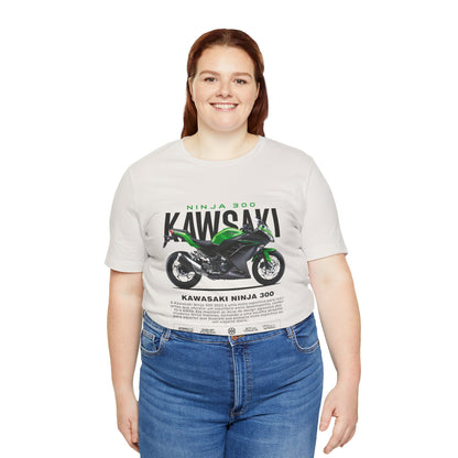 Kawasaki Ninja 300 Unisex T-Shirt - Vintage Motorcycle Graphic Tee - CreativeRino