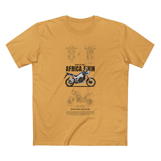 Honda CRF 1000 L Africa Twin ABS Motorcycle Enthusiast Tee - Africa Motorcycle T-shirt Design - CreativeRino