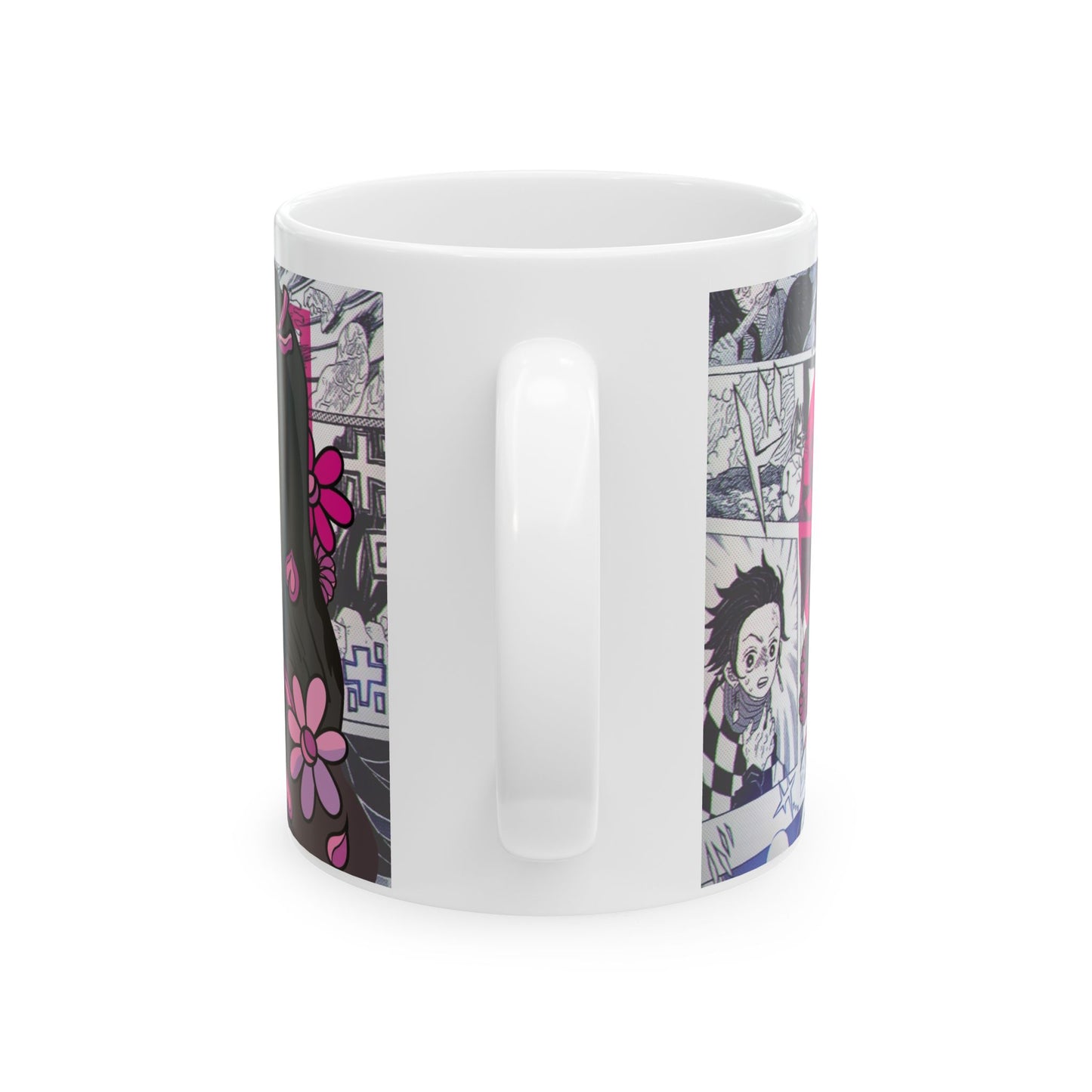 Anime-Inspired Ceramic Mug | Demon Slayer Design - CreativeRino