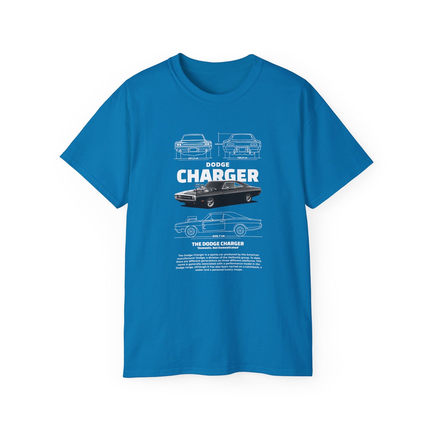 Dodge Charger 1970 Graphic Unisex Tee - Perfect T-shirt for Car Enthusiasts - CreativeRino