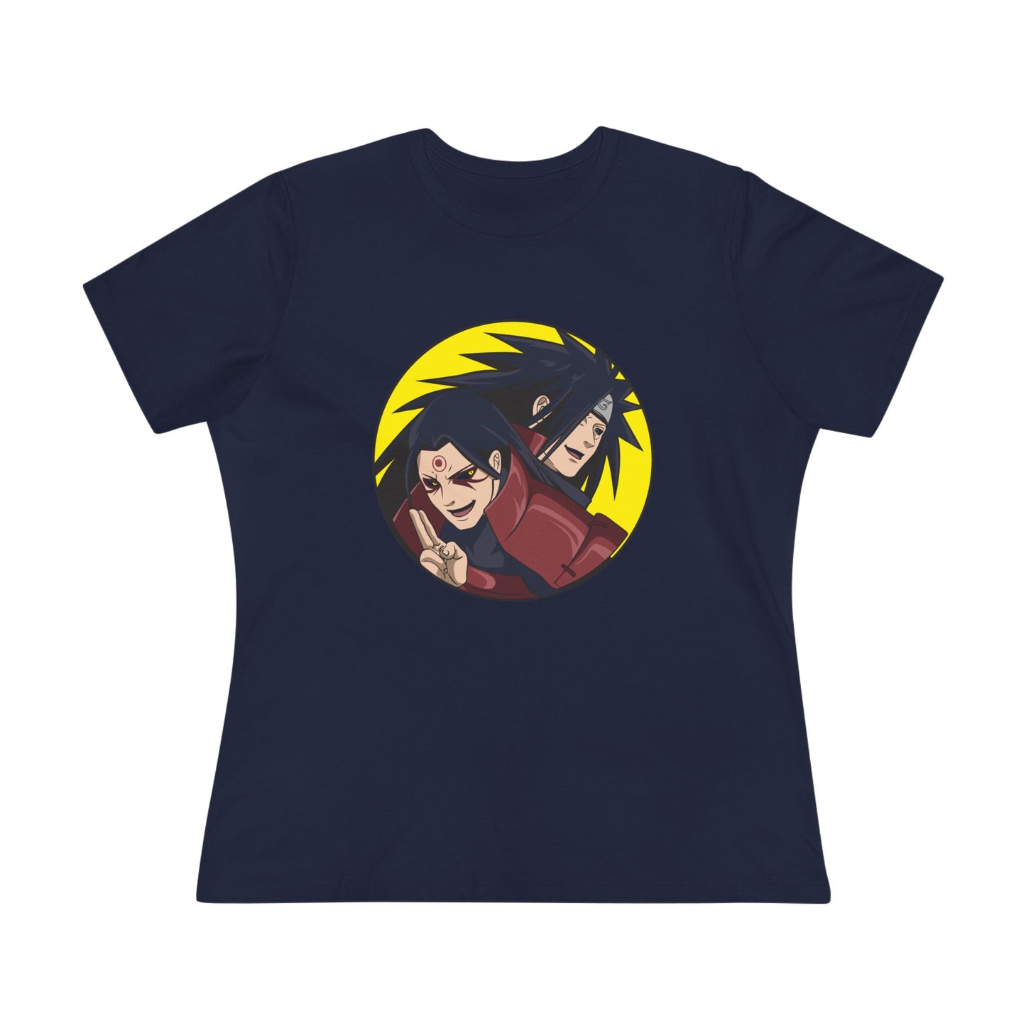 Retro Anime Women's Cotton Tee - Naruto Stylish, Fun, Perfect T-shirt for Fans! - CreativeRino