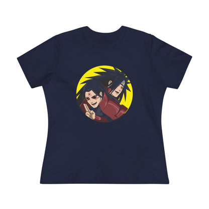 Retro Anime Women's Cotton Tee - Naruto Stylish, Fun, Perfect T-shirt for Fans! - CreativeRino