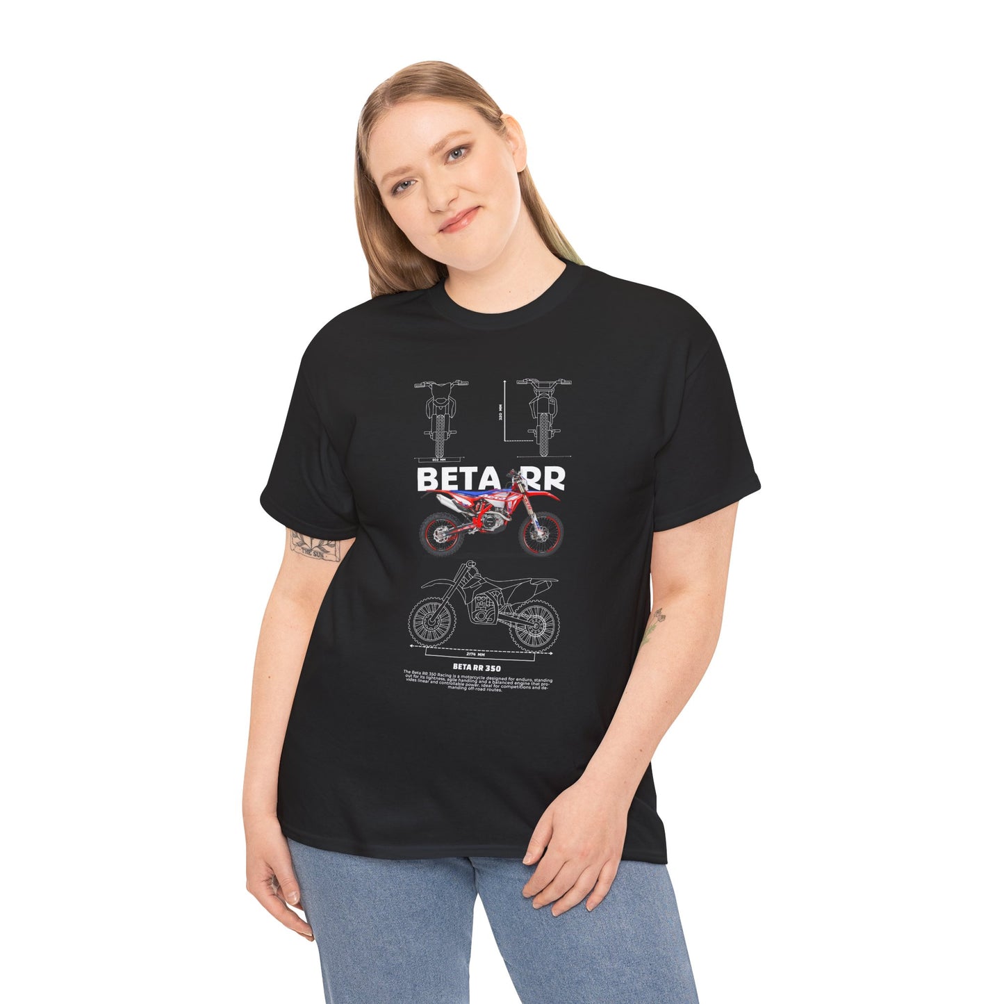 Unisex Heavy Cotton Tee - Beta RR Motorcycle Graphic T-shirt - CreativeRino