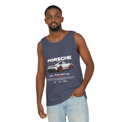 Porsche 911 Fast and Powerful Unisex Tank Top - CreativeRino