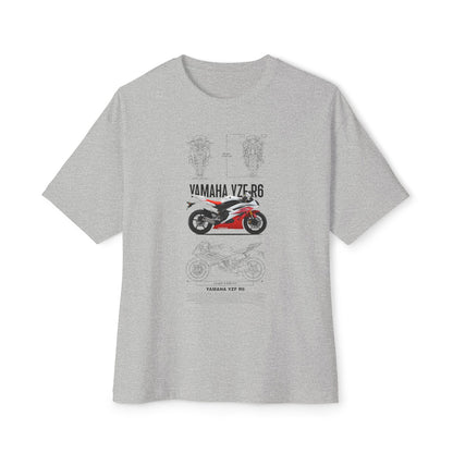 Yamaha VZ-R6 Unisex Oversized Boxy Tee - Motorcycle Graphic T-shirt - CreativeRino