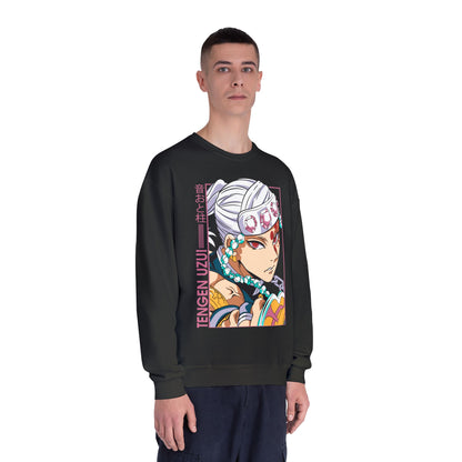 Tengen Uzui Anime-Inspired Unisex Crewneck Sweatshirt - Demon Slayer Design - CreativeRino