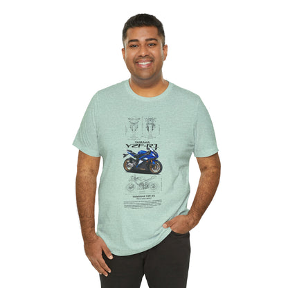 Yamaha YZF-R3 Motorcycle Unisex Tee - Perfect T-shirt for Riders and Fans - CreativeRino