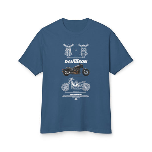 Harley-Davidson FXDR Motorcycle Tee - Unisex Heavyweight Cotton T-shirt - CreativeRino