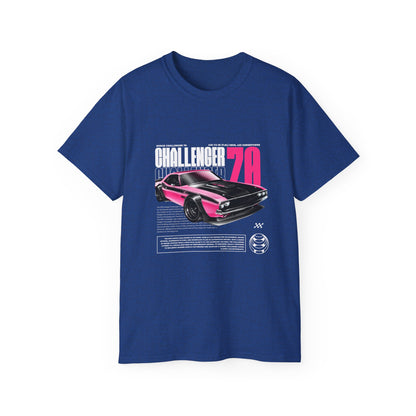 Vintage Challenger 70 Unisex Ultra Cotton Tee - Classic Muscle Car Shirt - CreativeRino