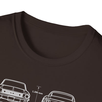Ford Mustang Shelby GT350 Unisex Softstyle T-Shirt - Car Lovers Tee - CreativeRino