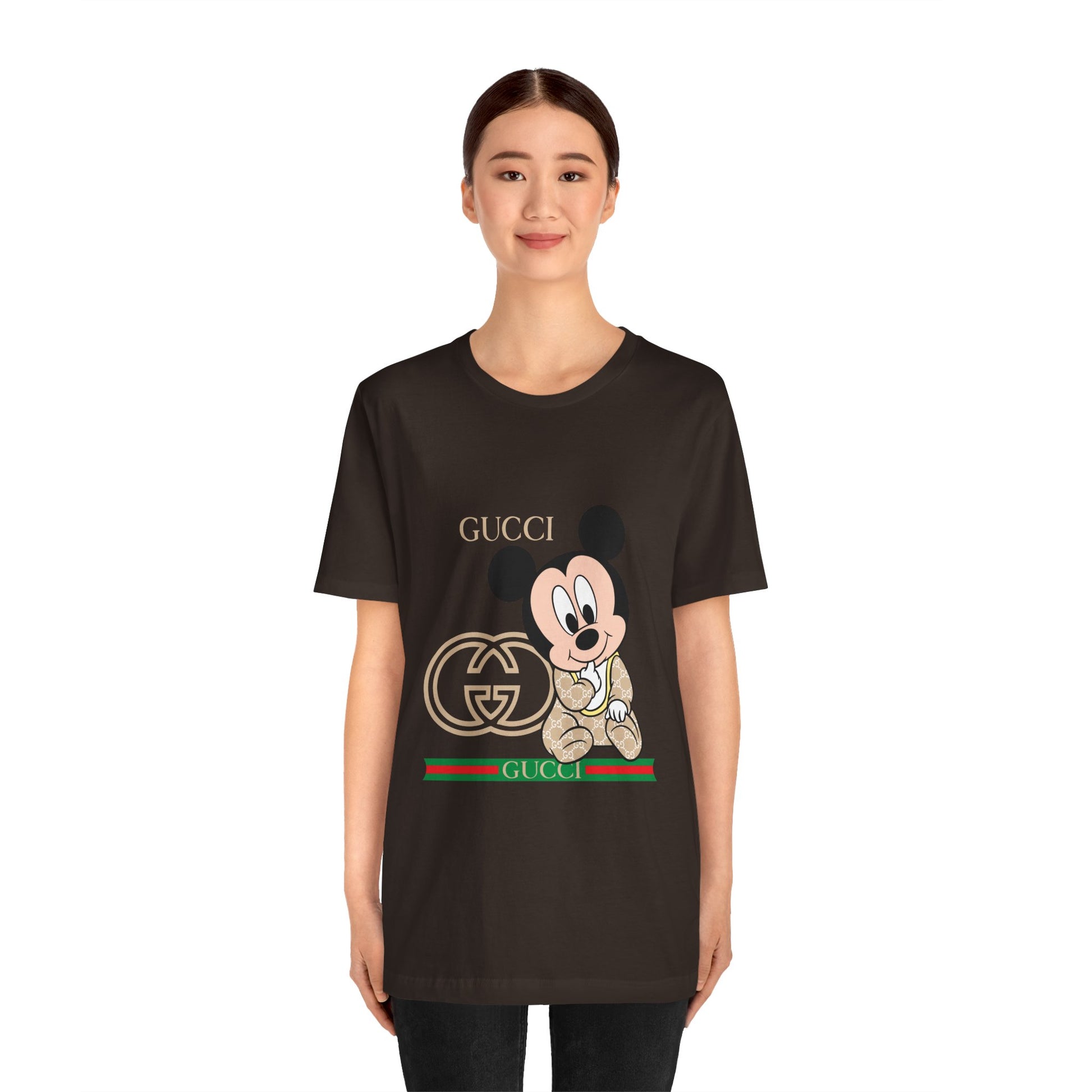 Mickey Mouse Gucci Tee - Unisex Short Sleeve T-shirt - CreativeRino