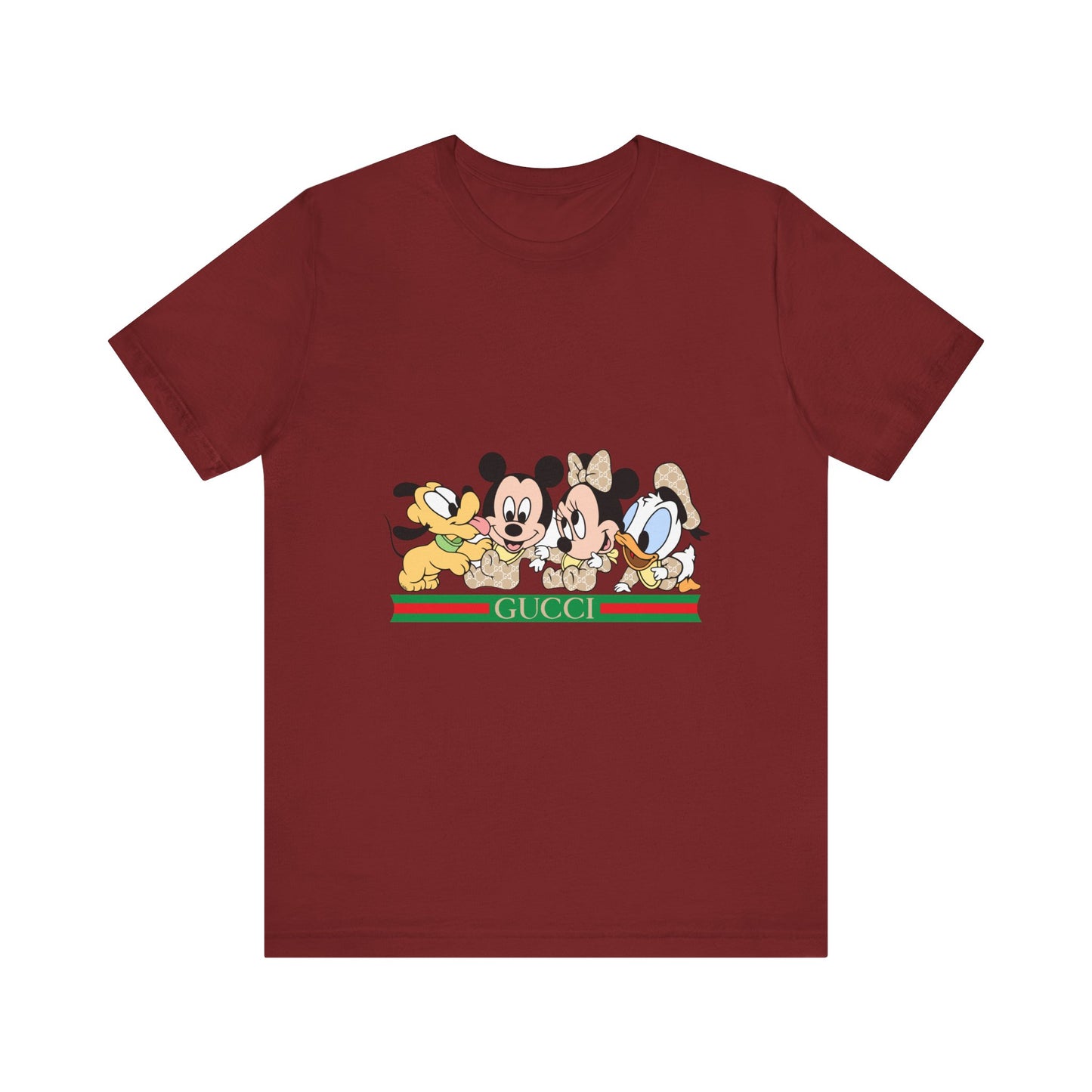 Gucci Mickey Mouse Graphic Tee - Unisex Jersey Short Sleeve T-shirt - CreativeRino