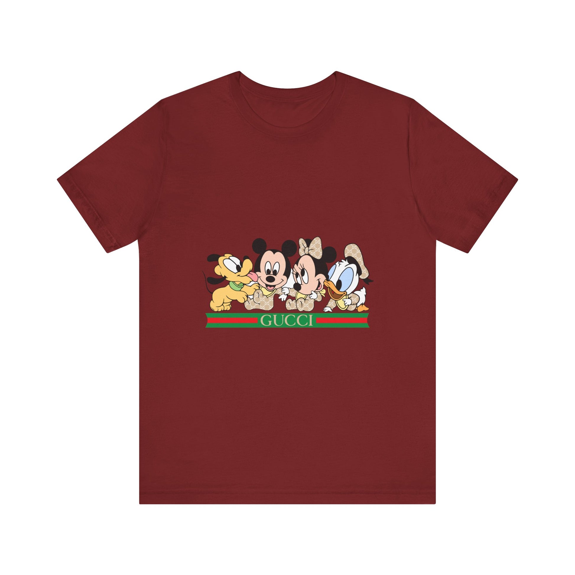Gucci Mickey Mouse Graphic Tee - Unisex Jersey Short Sleeve T-shirt - CreativeRino