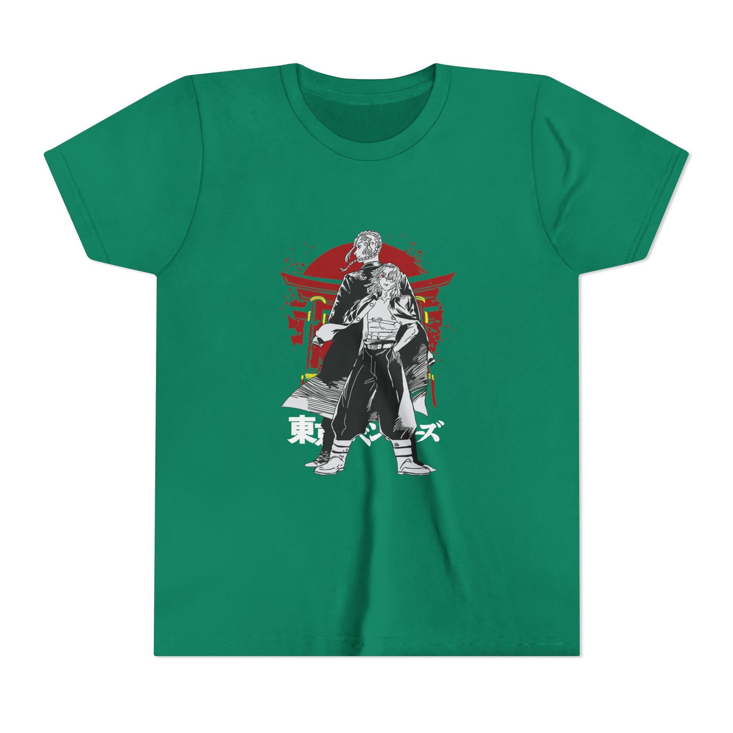 Tokyo Revengers Youth Short Sleeve Tee - Samurai Graphic T-shirt for Anime Fans - CreativeRino