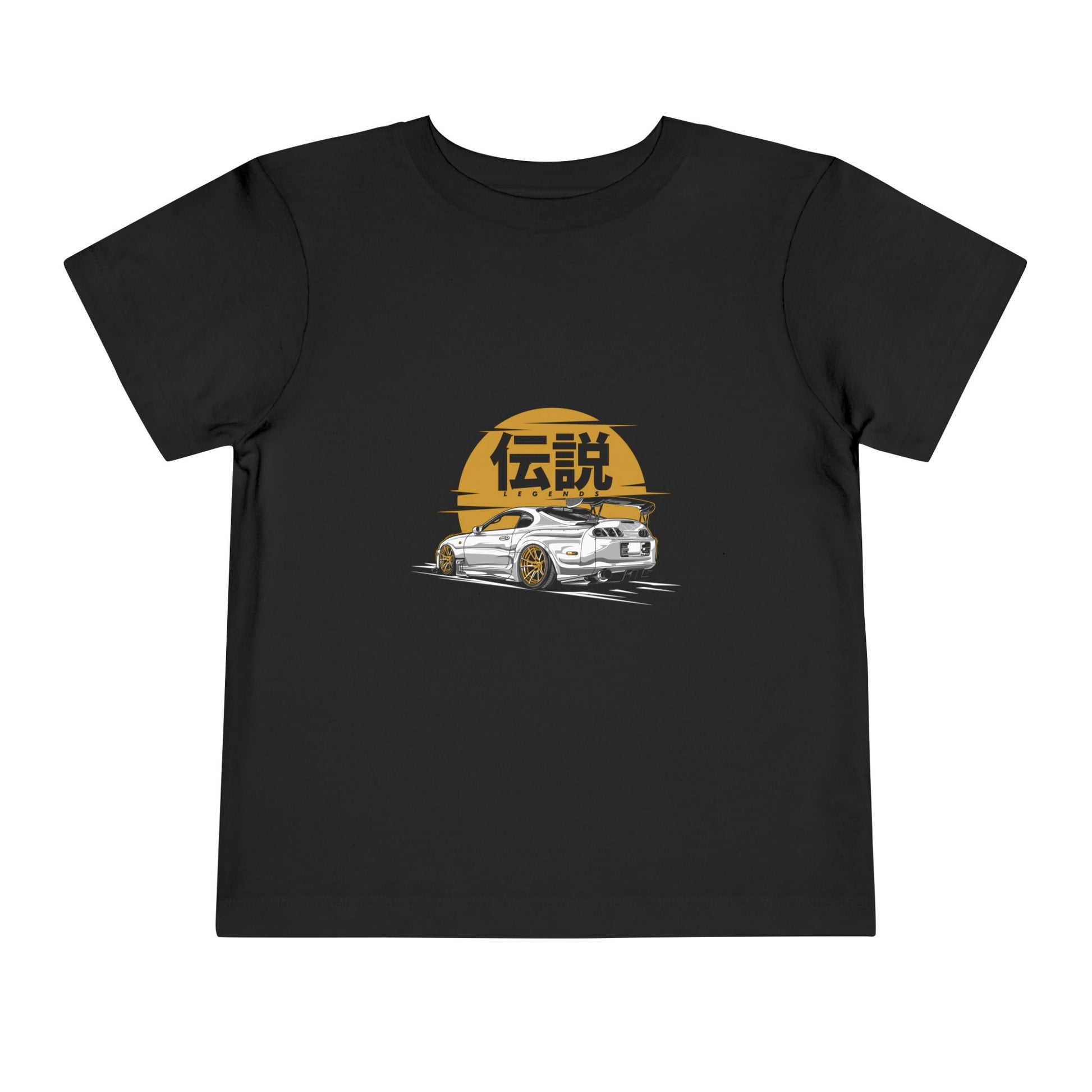 Toddler Racing Tee with Japanese Kanji Design - CreativeRino