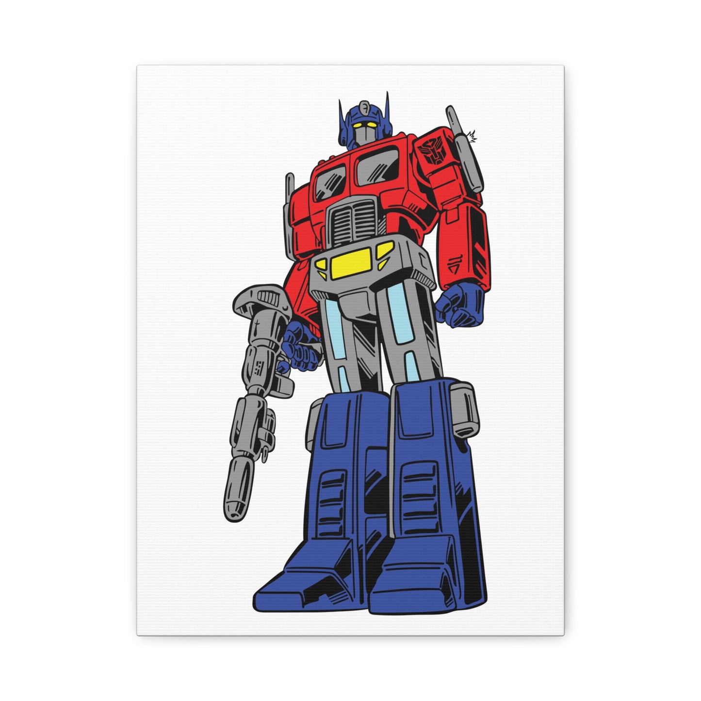 Transforming Robot Canvas Wall Art - Perfect for Kids' Bedrooms & Pop Culture Enthusiasts - CreativeRino