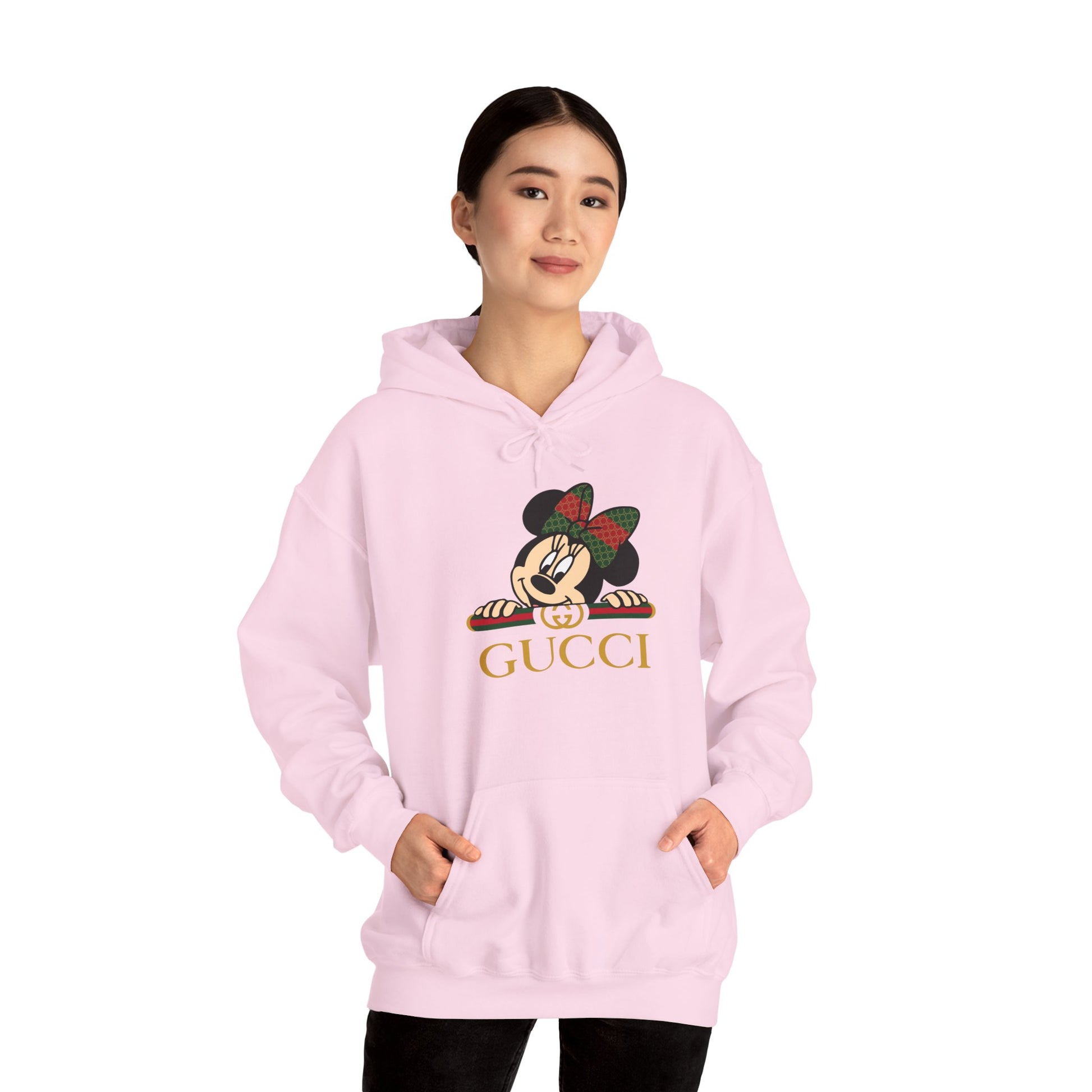 Minnie Mouse Gucci Inspired Cozy Hoodie - Holiday Style - CreativeRino