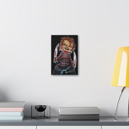 Horror Canvas Art - Chucky Vibes - Spooky Home Decor for Halloween Fans - CreativeRino