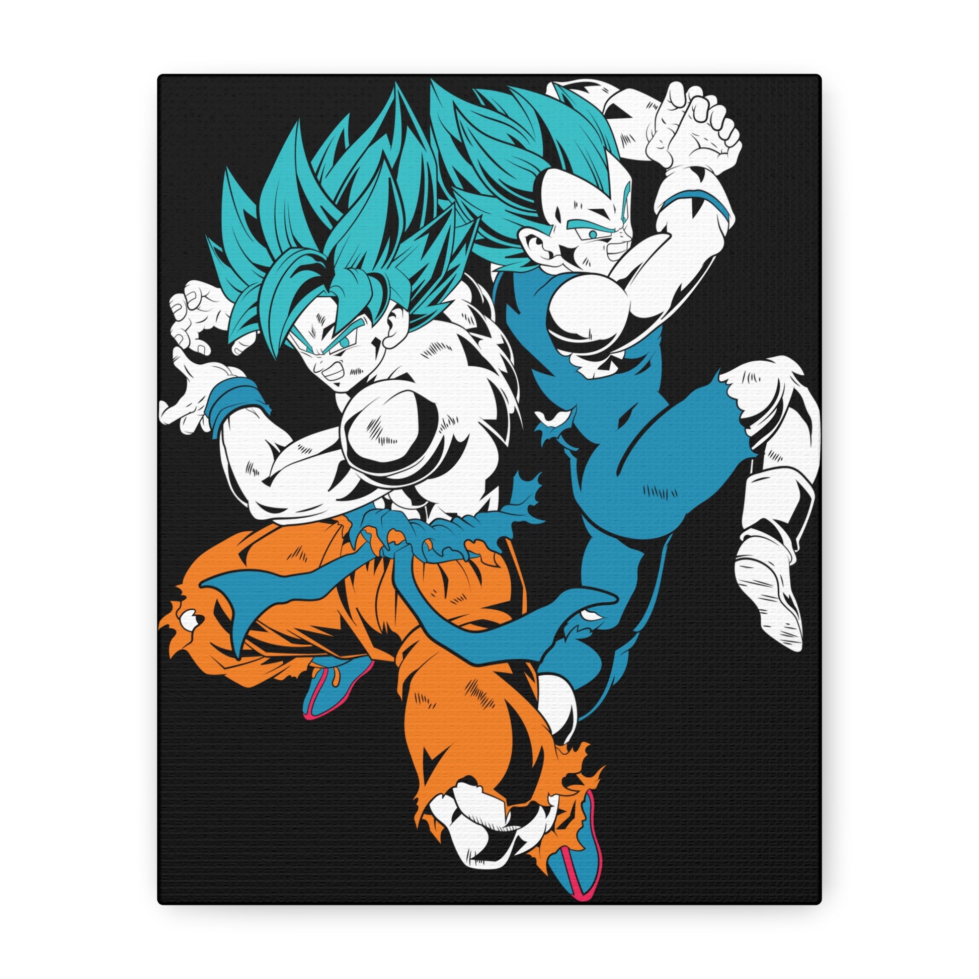 Dragon Ball Z Matte Canvas Art - Super Saiyan Action Wall Decor - CreativeRino