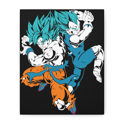 Dragon Ball Z Matte Canvas Art - Super Saiyan Action Wall Decor - CreativeRino
