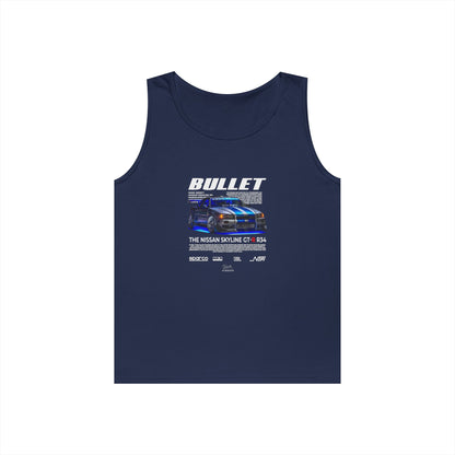 Bullet Skyline GT-R Racing Tank Top | Unisex Heavy Cotton - CreativeRino