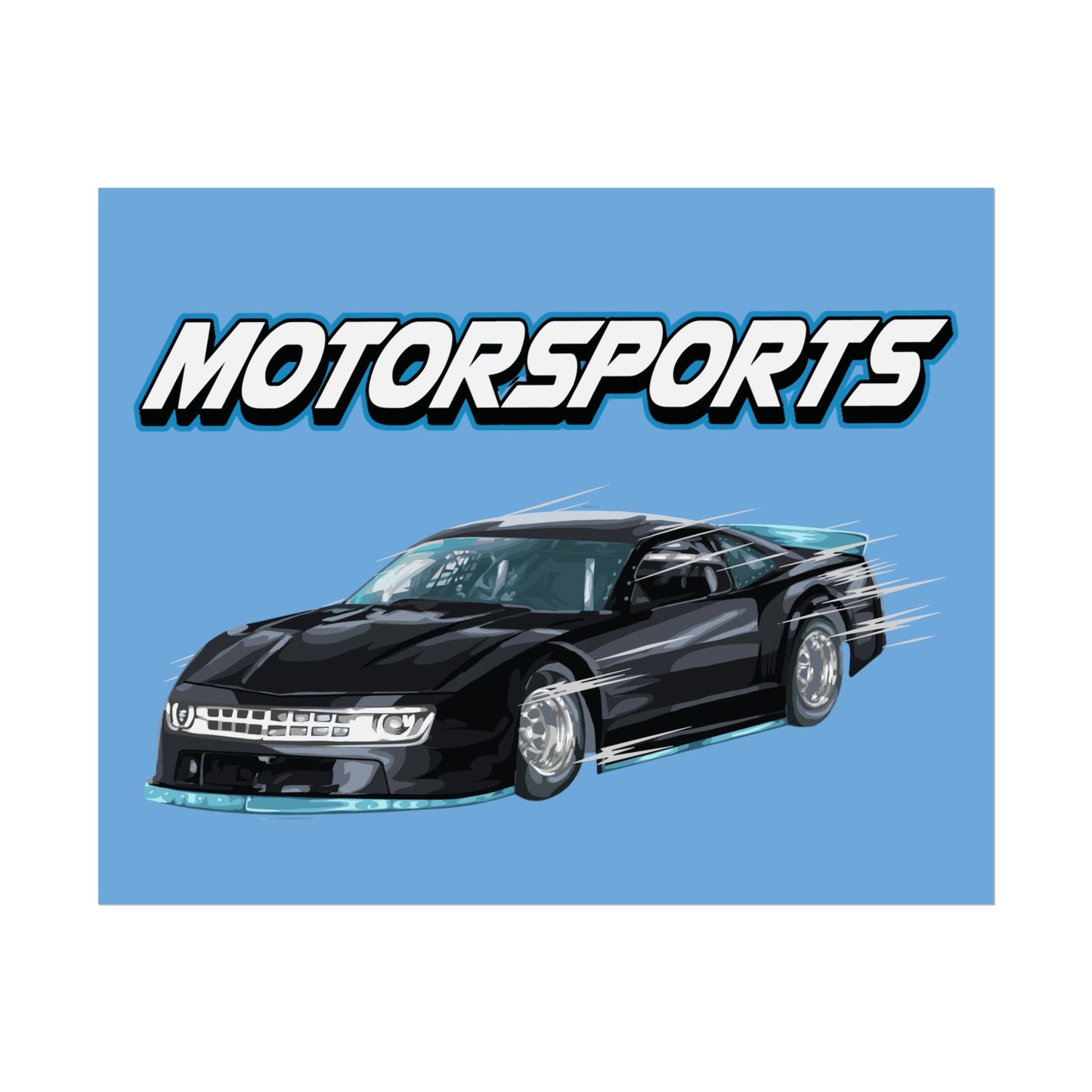 Motorsports Car Rolled Poster - Perfect for Auto Enthusiasts & Racing Fans - CreativeRino