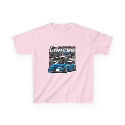 Lancer Car Kids Heavy Cotton Tee - Cool Racing Graphic T-Shirt for Young Car Enthusiasts - CreativeRino